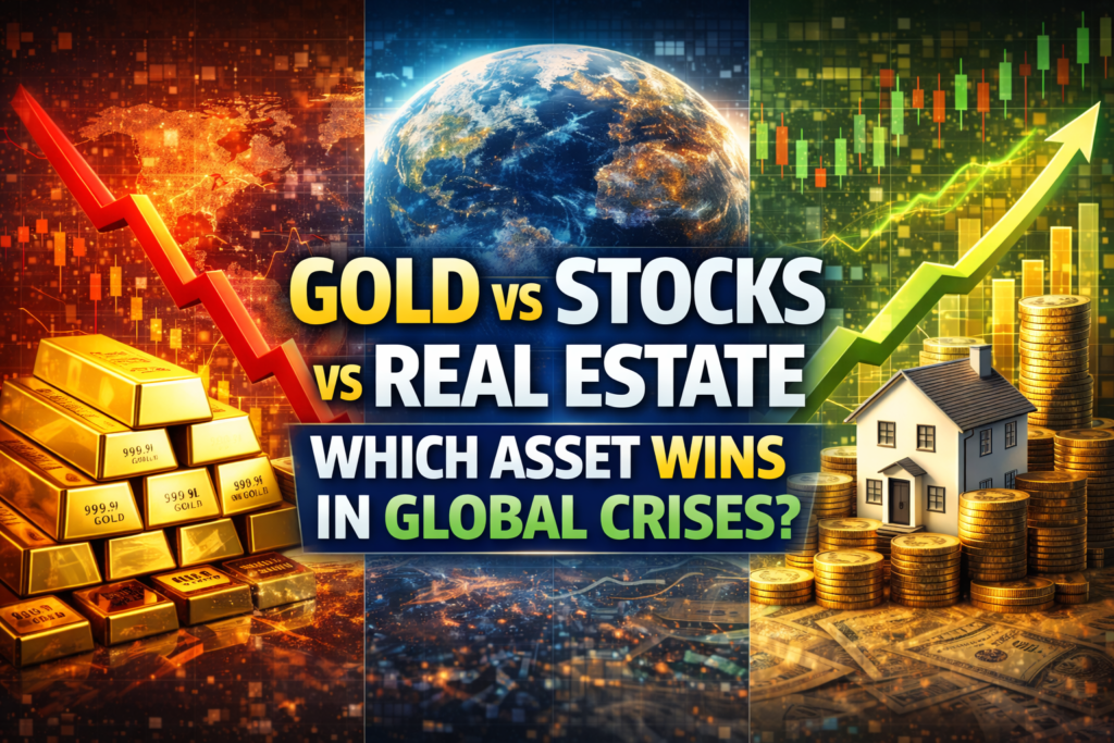 Gold vs Stocks vs Real Estate: Which Asset Wins in Global Crises?