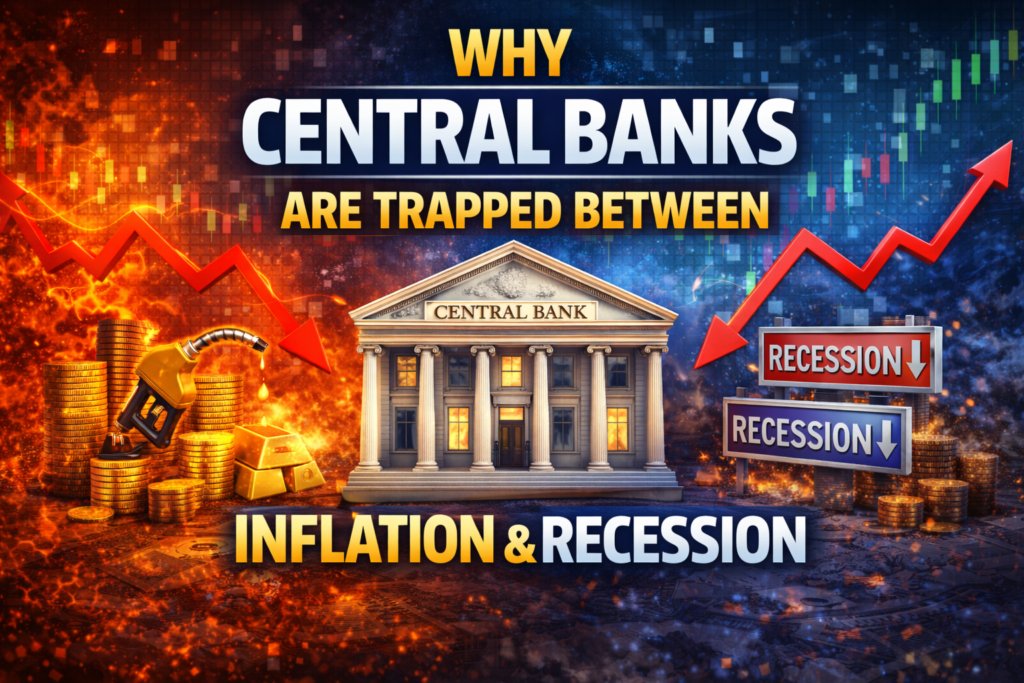 Central Banks Are Trapped Between Inflation and Recession: The Global Policy Dilemma Explained