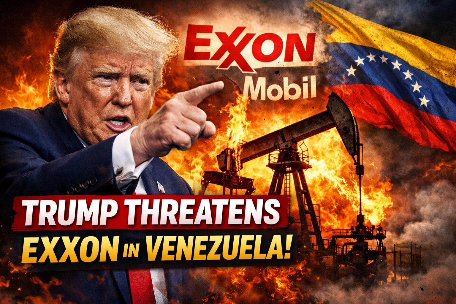 Donald Trump Warns Exxon Could Be Shut Out of Venezuela’s Oil Market
