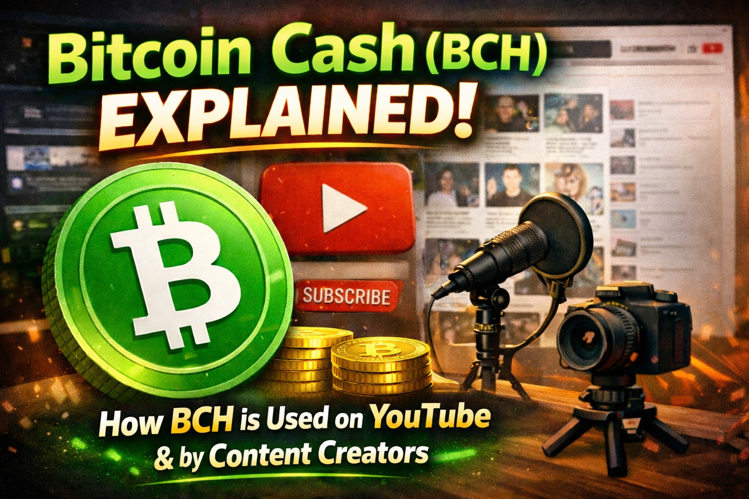 Bitcoin Cash (BCH) Explained: How Bitcoin Cash Is Used on YouTube and by Content Creators